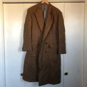 100% wool men’s long dress coat